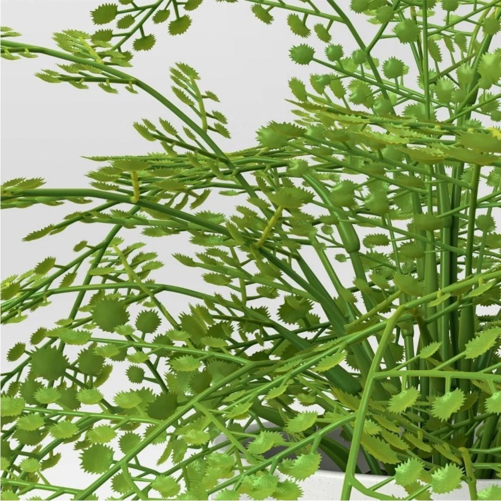 THRESHOLD NWT large fern in modern pot faux hair arrangement